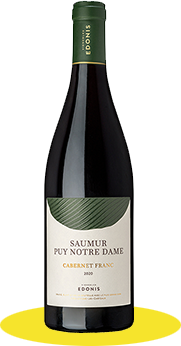 Vignobles EdonisAppellation : SaumurDénomination : Saumur Puy Notre DameCuvée :-Millésime : 2020COULEUR : RougeCépage : Cabernet francL’avis de la team cheese and wine WEEK : avec ses arômes de cerises noires et ses notes épicées il plaira au magret et à l’agneau. Et pour faire vibrer le fromage, esseayez la Mimolette extra vieille ! Elle révèlera toute la complexité aromatique du Cabernet Franc.