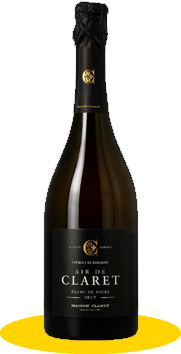 AIR DE CLARET BLANC DE NOIRSCuvée : -Appellation :Crément de Bordeaux BlancMillésime : -Couleur :BlancCépage :100% Cabernet Franc Label :HVE; BEEFRIENDLYDégustation :Frais et gourmand .